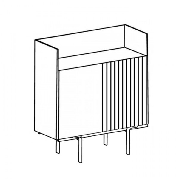 Aparador Stockholm 122 alto alistonado PuntMobles HogarDomestic patas_altas