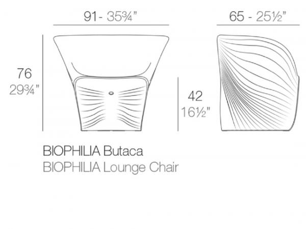 Butaca Biophilia Vondom Ficha Tecnica