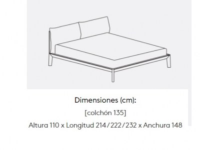 Cama Bora Treku HogarDomestic 135