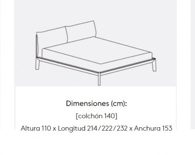 Cama Bora Treku HogarDomestic 140