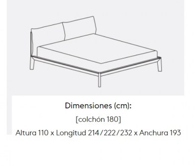 Cama Bora Treku HogarDomestic 180