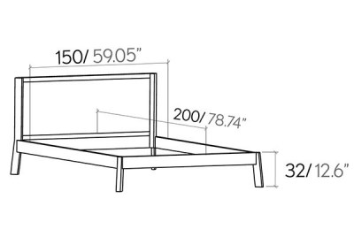 Cama Breda 150 PuntMobles HogarDomestic