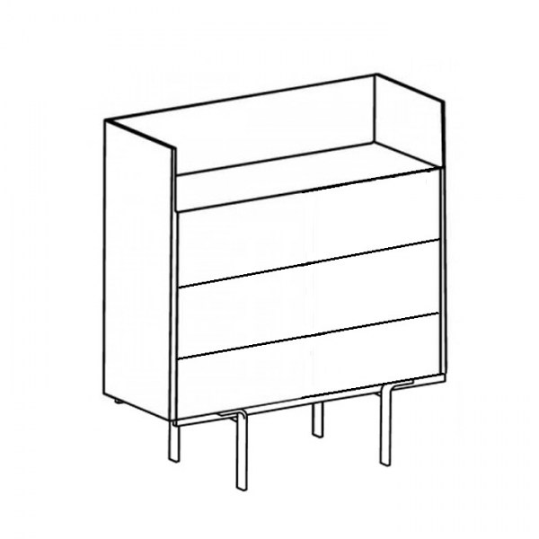 Comoda PuntMobles HogarDomestic patas_altas_cajones
