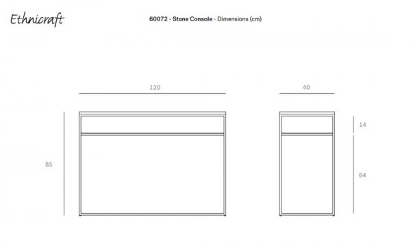 Consola Stone Ethnicraft Ficha Tecnica