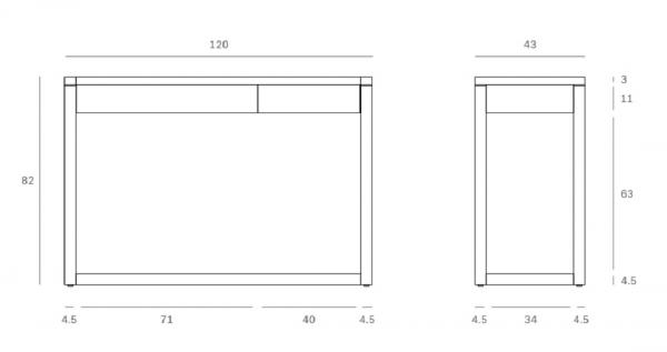 Frame Escritorio Ethnicraft Ficha Tecnica