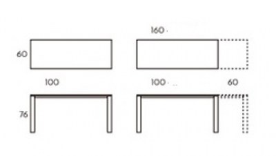 Mesa Brooklyn rectangular extensible TamiroTarazona HogarDomestic 100 60