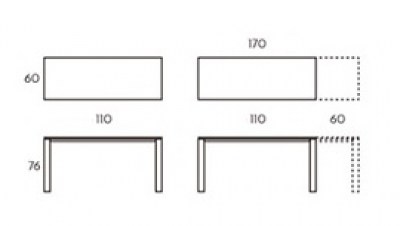 Mesa Brooklyn rectangular extensible TamiroTarazona HogarDomestic 110 60