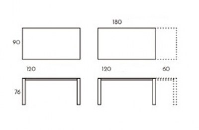 Mesa Brooklyn rectangular extensible TamiroTarazona HogarDomestic 120 90