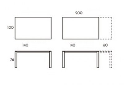 Mesa Brooklyn rectangular extensible TamiroTarazona HogarDomestic 140 100