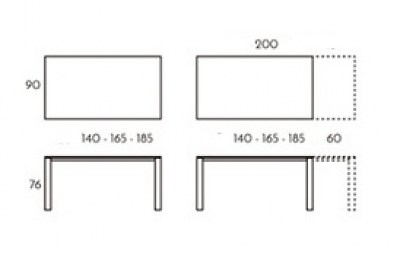 Mesa Brooklyn rectangular extensible TamiroTarazona HogarDomestic 140 90