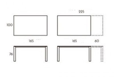 Mesa Brooklyn rectangular extensible TamiroTarazona HogarDomestic 165 100