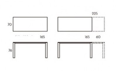 Mesa Brooklyn rectangular extensible TamiroTarazona HogarDomestic 165 70