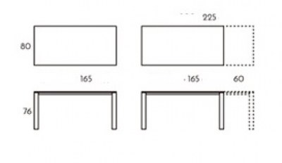 Mesa Brooklyn rectangular extensible TamiroTarazona HogarDomestic 165 80