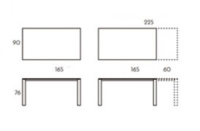 Mesa Brooklyn rectangular extensible TamiroTarazona HogarDomestic 165 90