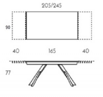 Mesa Kross extensible TamiroTarazona HogarDomestic 165 90