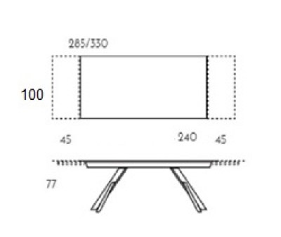 Mesa Kross extensible TamiroTarazona HogarDomestic 240 100
