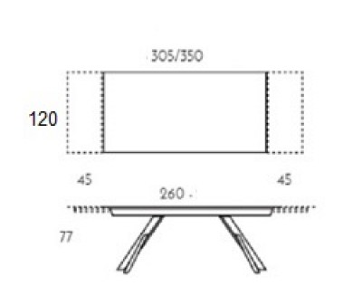 Mesa Kross extensible TamiroTarazona HogarDomestic 260 120