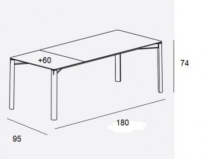 Mesa Laga extensible Treku HogarDomestic 18060 95