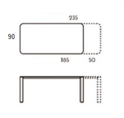 Mesa NewYork extensible TamiroTarazona HogarDomestic 185 90