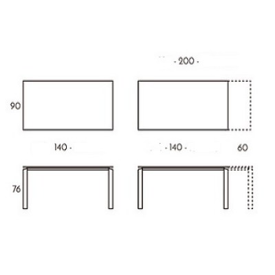 Mesa Vision extensible TamiroTarazona HogarDomestic 140 90