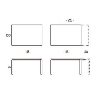 Mesa Vision extensible TamiroTarazona HogarDomestic 165 100