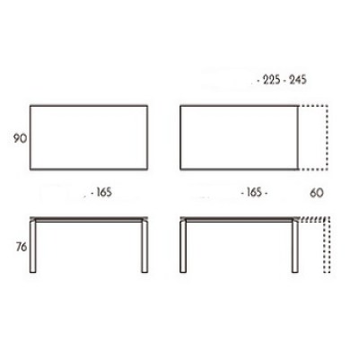 Mesa Vision extensible TamiroTarazona HogarDomestic 165 90