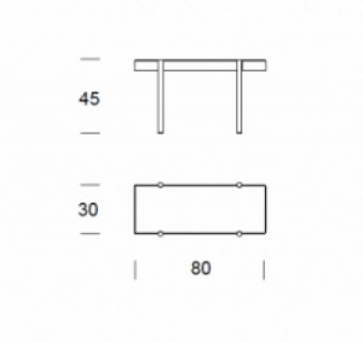 Mesa auxiliar Brich Loyratime HogarDomestic 80 30