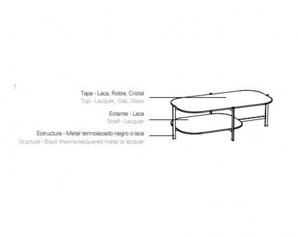 Mesa centro Exo cuadrada Kendomobiliario HogarDomestic Ficha