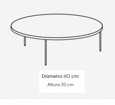 Mesa centro Gau Treku HogarDomestic 110 30