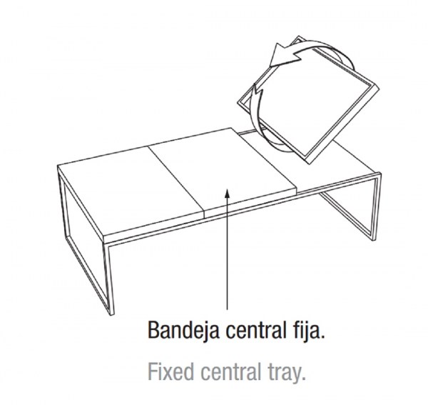 Mesa centro Tray Kendomobiliario HogarDomestic Ficha