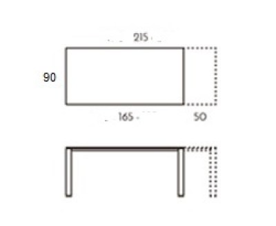 Mesa extensible Manhattan TamiroTarazona HogarDomestic 165 90