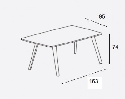 Mesa oval Aise patas madera Treku HogarDomestic 163