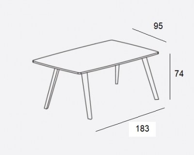 Mesa oval Aise patas madera Treku HogarDomestic 183