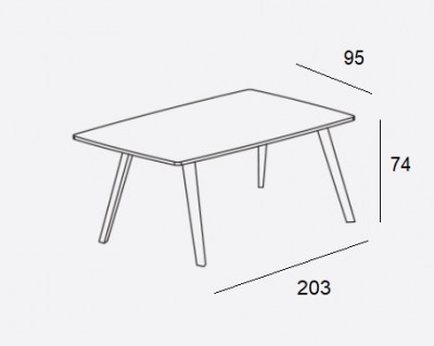 Mesa oval Aise patas madera Treku HogarDomestic 203