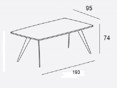 Mesa oval Aise patas metal Treku HogarDomestic 193
