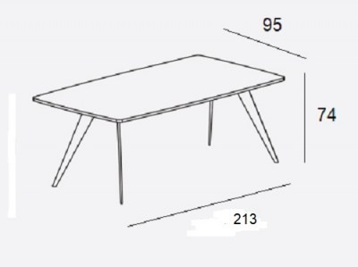 Mesa oval Aise patas metal Treku HogarDomestic 213