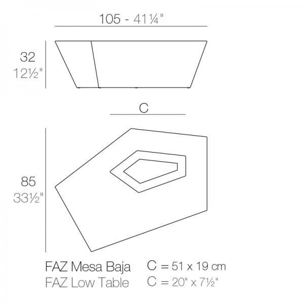 Mesa Baja Faz Vondom Ficha Tecnica