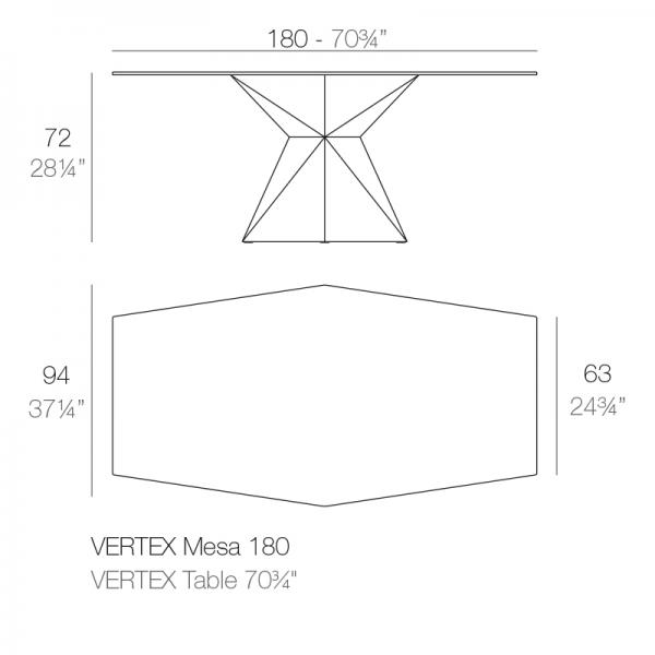 Mesa Vertex Vondom Ficha Tecnica