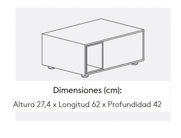 Mesita Ober 27,4 Hueco Izquierda