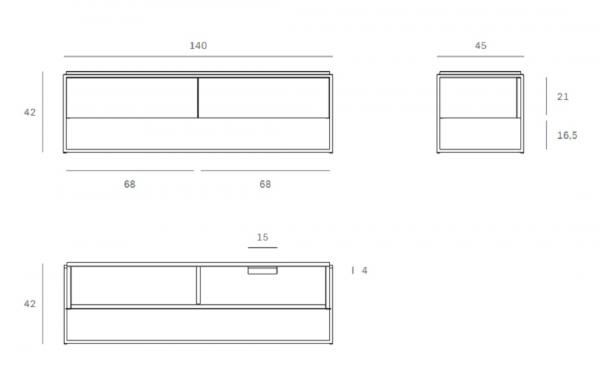 Monolit Mueble Tv Roble Ethnicraft Ficha Tecnica