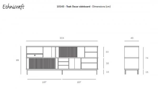 Oscar Aparador Teca Ethnicraft Ficha Tecnica