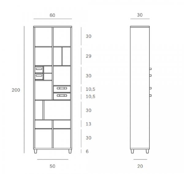 Pirouette book Estenteria Roble Ethnicraft Ficha Tecnica