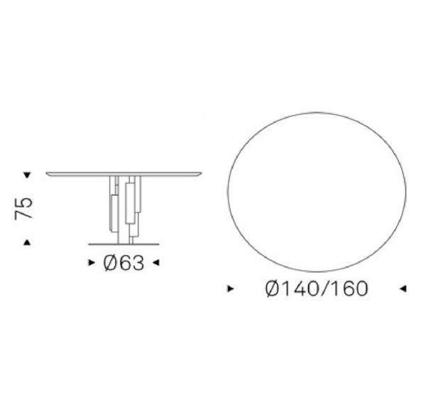 Skyline Wood Round Cattelan Ficha Tecnica