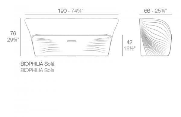 Sofa Biophilia Vondom Ficha Tecnica