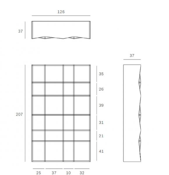 Z Estanteria Roble Ficha Medida 125